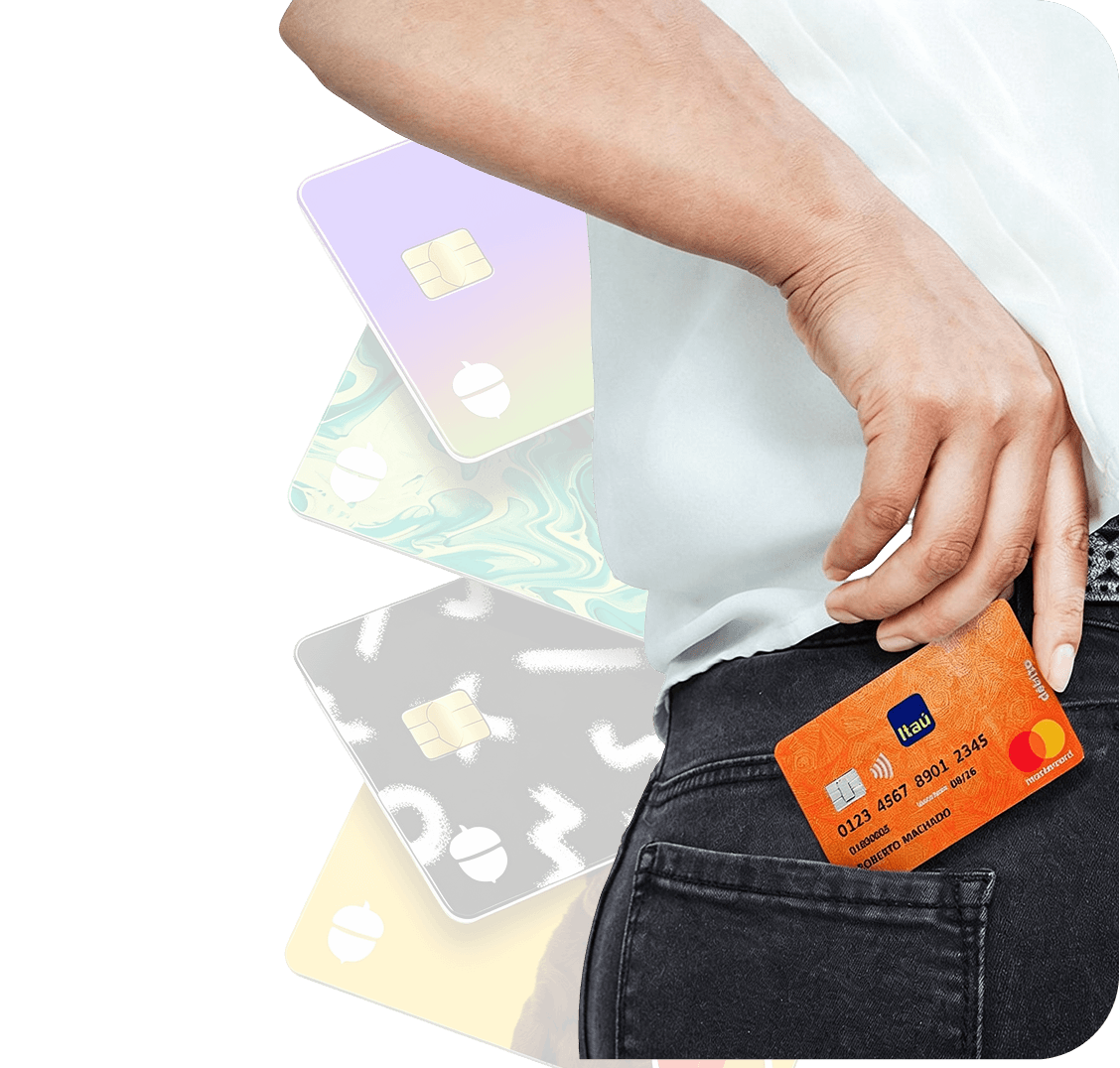 A selection of physical corporate cards