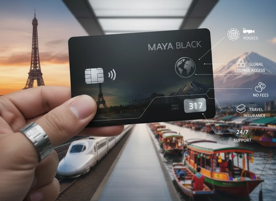 Global business account card for international operations