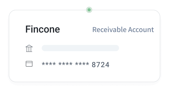 Fincone Receiving Account